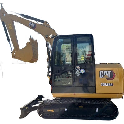 Excavadora Usada Japão Motor Original 2019 Diesel Digger 5.5ton Caterpillar 305.5E2