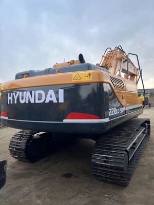 Obras de construção usado Hyundai 220LC-9S escavadeira com motor original da Coreia