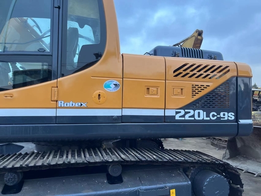 Obras de construção usado Hyundai 220LC-9S escavadeira com motor original da Coreia