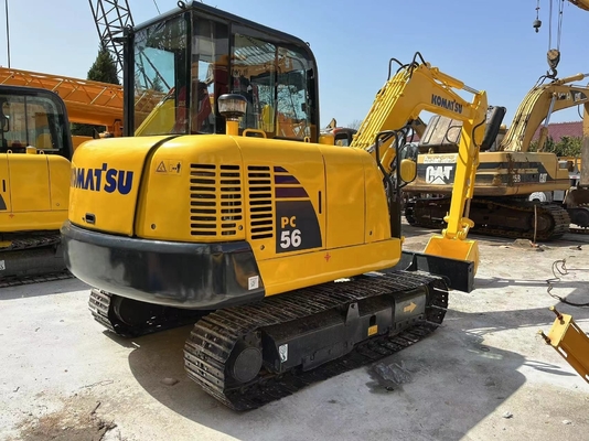 Digger Diesel Usado 5.5ton Japão Original Pintura Komatsu PC56 Liyuan bomba hidráulica