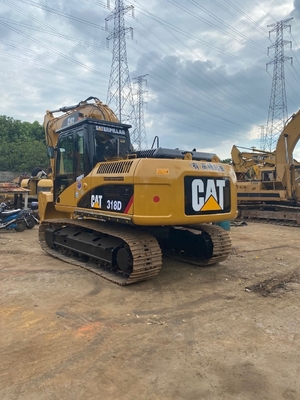 Excelente estado Excavadora usada Caterpillar CAT 318D com poucas horas de trabalho 0-2000
