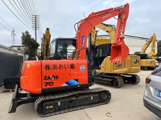7T Mini Digger Hitachi zx70 Crawler Mini Excavator com motor EPA Usado Original Japão