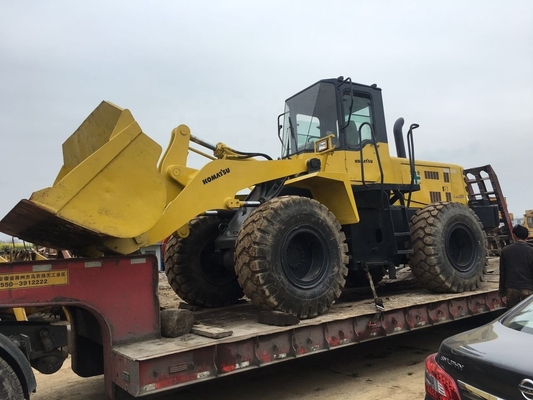 Carregador de rodas de 20 toneladas usado da Komatsu WA320 com motor original e bomba hidráulica Liyuan