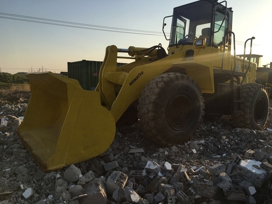 Carregador de rodas de 20 toneladas usado da Komatsu WA320 com motor original e bomba hidráulica Liyuan