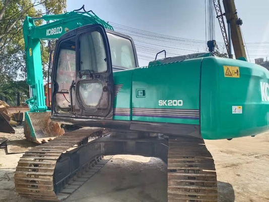 Japão Excavador usado Kobelco SK200 com pintura original e válvula hidráulica Liyuan