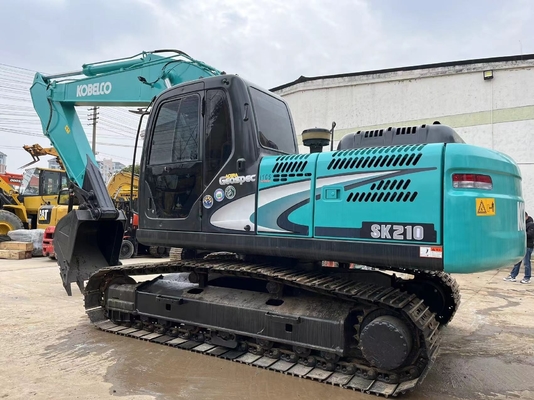 Digger usado Kobelco SK210LC com pintura original e bomba hidráulica Liyuan do Japão