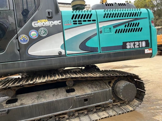 Digger usado Kobelco SK210LC com pintura original e bomba hidráulica Liyuan do Japão