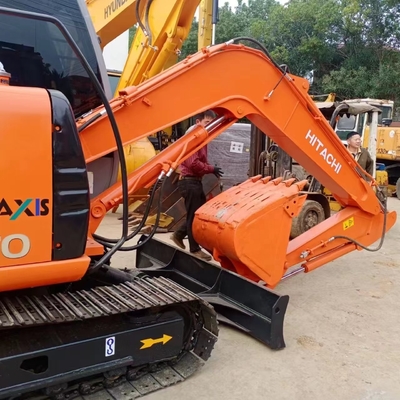 47kW Usado HITACHI ZX70 Mini Excavator Em boas condições Zaxis 70 Excavator para venda Ano 2021