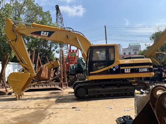 Excavadora original de 20 toneladas CAT 320BL Excavadora usada com 112 kW de potência e certificada EPA/CE