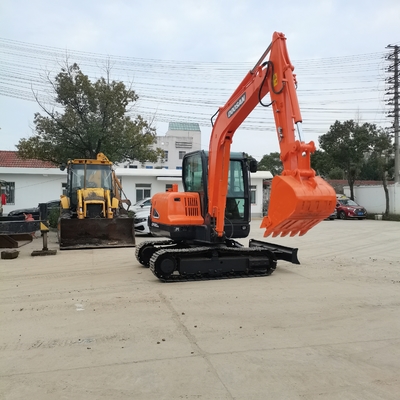 Equipamento pesado de construção Doosan DX60 Excavadora usada com cilindro hidráulico