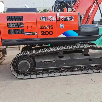 Excavadora usada Hitachi ZX200-3G Crawler com 112kW de potência e 0-2000 horas de trabalho