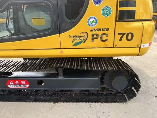 Excavadora de segunda mão Komtsu PC70 com motor japonês em boas condições