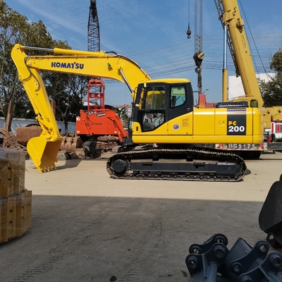 Comércio Komatsu PC200 Excavator 20Ton Crawler Excavator Usado com motor original do Japão