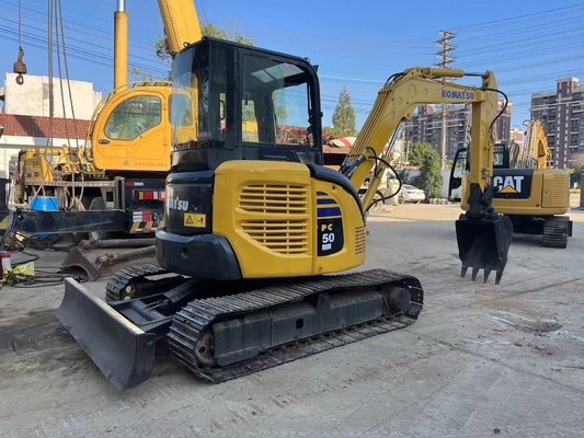 Boa condição Excavadora Komatsu PC50 segunda mão cor original e tipo de rastreador