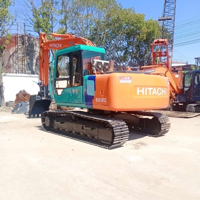 Excavadora usada Hitachi EX120 Crawler em 1200 KG peso da máquina