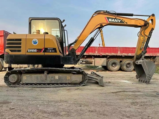 Excavadora de 5 toneladas usadas Sany SY55 pintura original Excavadora hidráulica de tamanho médio