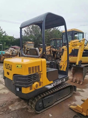 20KW Yuchai YC20-8 Mini Excavatora 2 toneladas Horas de trabalho baixas 0-2000 Excavadora de rastreamento