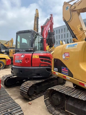 Excavadora usada Kubota KX163-5 com cilindro hidráulico Liyuan e horas de trabalho baixas