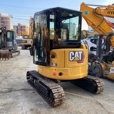 Amarelo CAT 303.5 Excavadora de segunda mão com motor japonês em boas condições