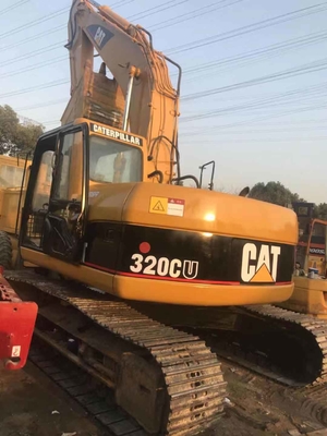 Excavadoras usadas Caterpillar 320CU com capacidade de balde de 0,8m3 e poucas horas de trabalho