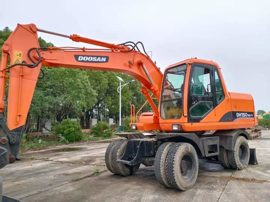 Vantagens de horas baixas Doosan DH150W-7 segunda mão hidráulica Crawler Excavator Excavator