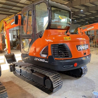 2022 Doosan DX55-9C Excavadora hidráulica de segunda mão com válvula hidráulica original