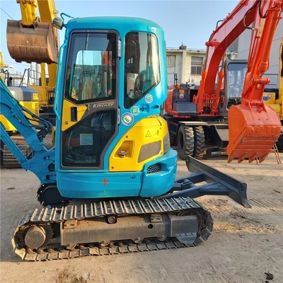 Boa condição Kubota U15 mini escavadeira com 9,6kw de potência e válvula hidráulica original