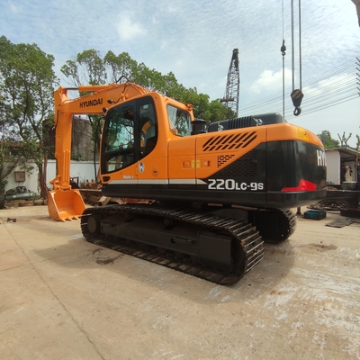 220LC Usado Hyundai Crawler Excavator em estoque com outra bomba hidráulica