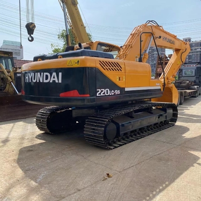 220LC Usado Hyundai Crawler Excavator em estoque com outra bomba hidráulica