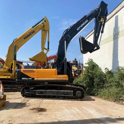 Excavadora Hyundai 305lc-9t usada com bomba hidráulica Liyuan e motor HINO