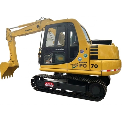 Excavadora Komatsu PC70 de segunda mão em excelente estado com capacidade de balde de 0,38m3