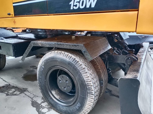 150W Usado Hyundai Roda Excavator Bem Mantido Usado 15 toneladas Equipamento Pesado