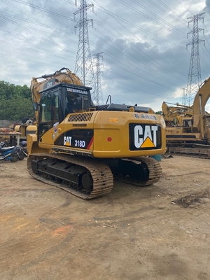 18000 KG Excavadora usada Cat 318d em boas condições e motor original japonês