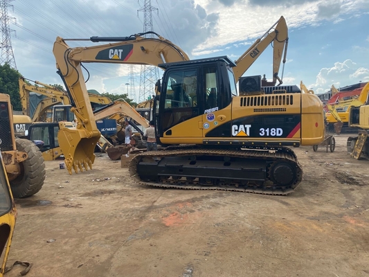 18000 KG Excavadora usada Cat 318d em boas condições e motor original japonês