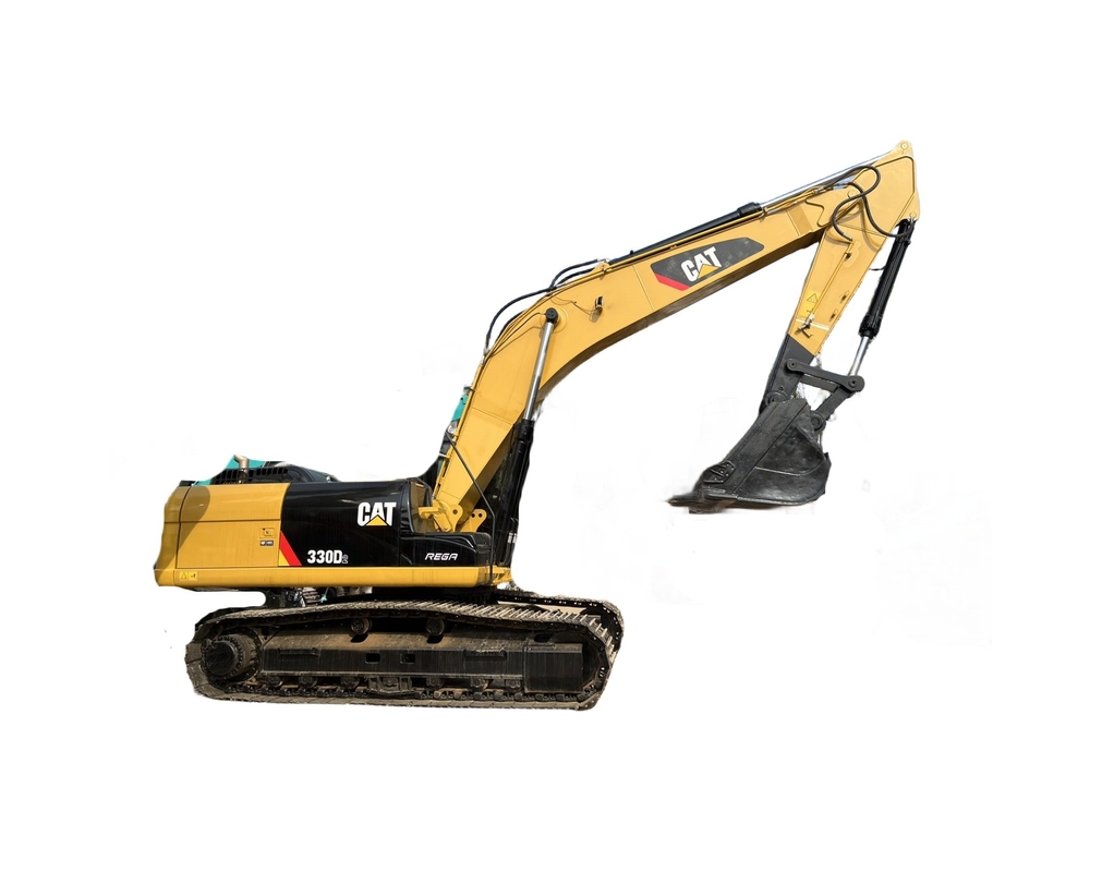 CAT 330D2 Excavadora usada com cilindro hidráulico Liyuan e balde de 0,3M3 em bom estado