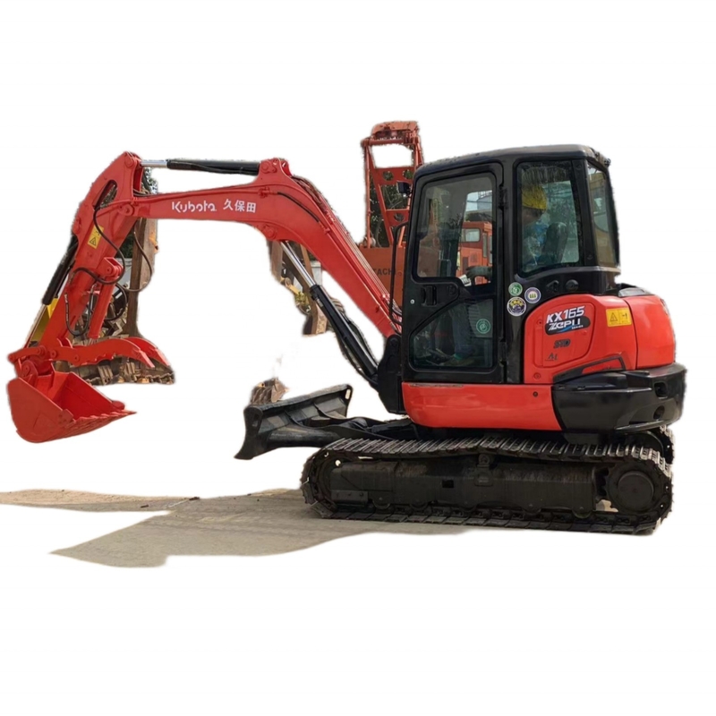 Excavadora de rastreamento original japonesa 6T Kubota KX165-5 em bom estado Motor EPA em Xangai