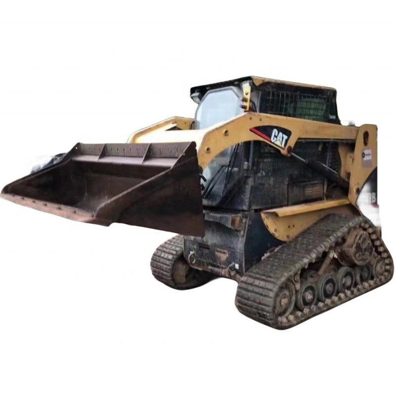 Carregador usado Japão CAT 247B com cilindro hidráulico Liyuan e 3000 kg de peso da máquina