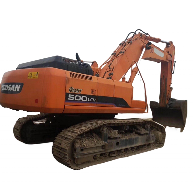 Excavadora do tipo movel Doosan 500-7 em bom estado Excavadora original de segunda mão