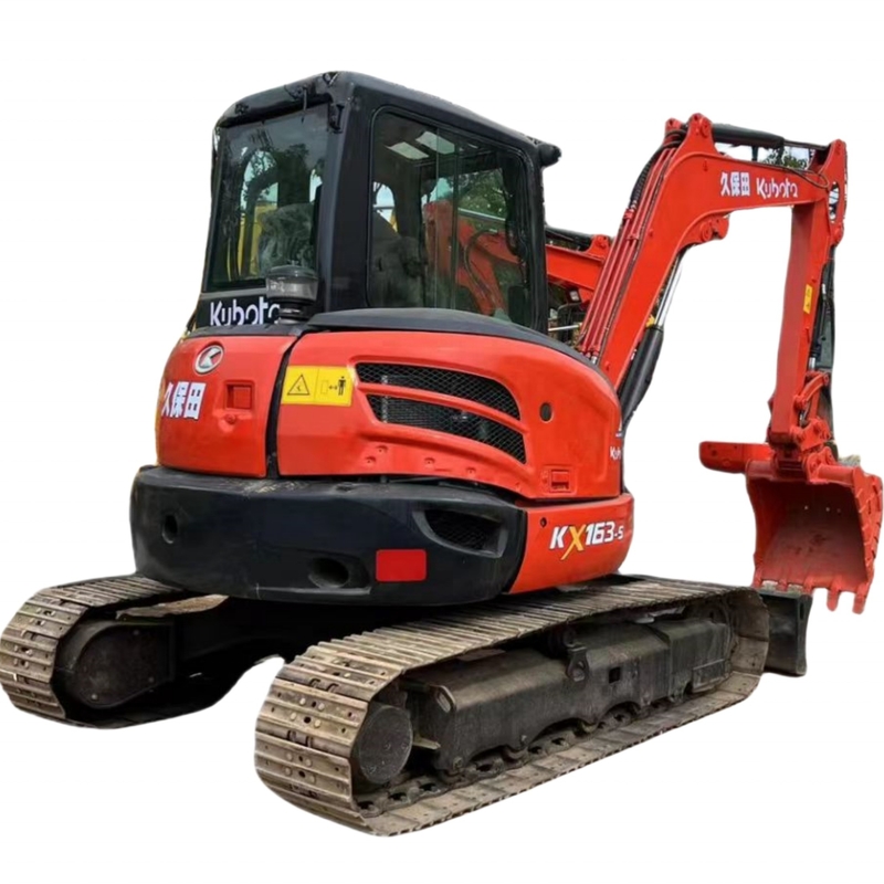 Low-Hour 2020 Japão Escavação de segunda mão Kubota KX163 Excavadora usada para o seu projeto