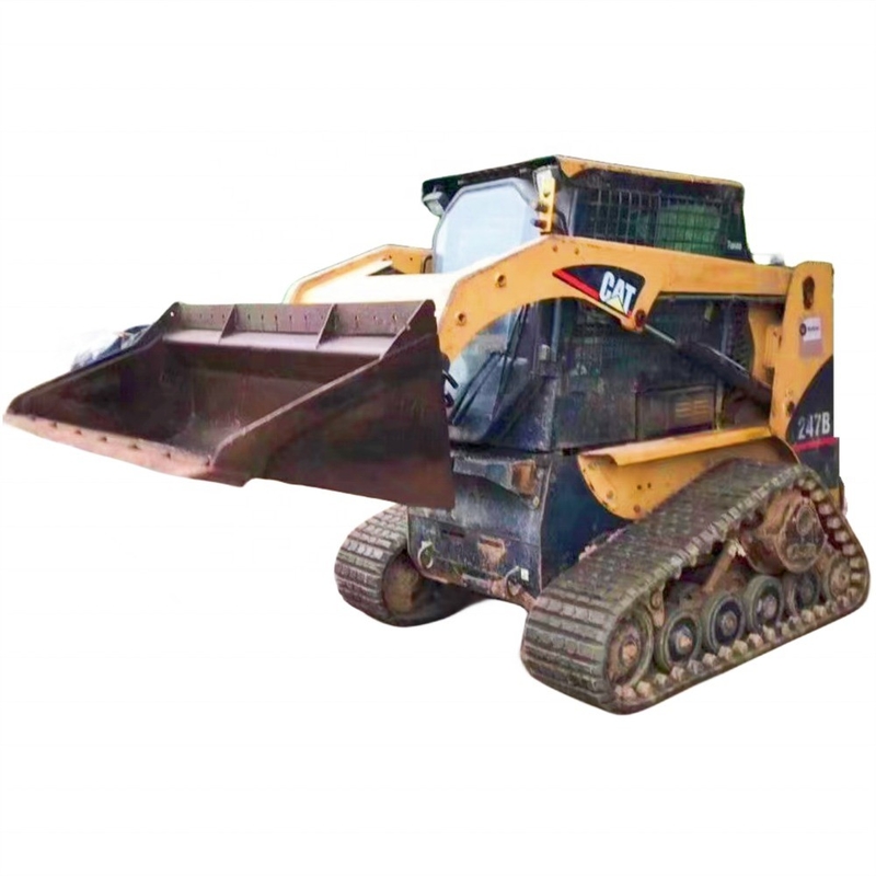 42kw Usado Caterpillar CAT 247B Skid Steer Loader com Outra Bomba Hidráulica no Japão