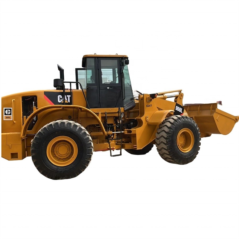 Tractor de carregador dianteiro original japonês Cat 966L Carregador de rodas usado com e 165kw