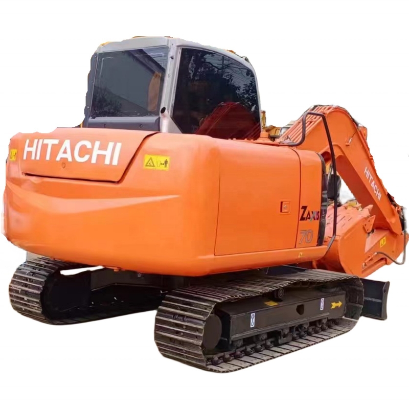 Excavadora usada Hitachi ZX70 do Japão com motor HINO e cilindro hidráulico Liyuan