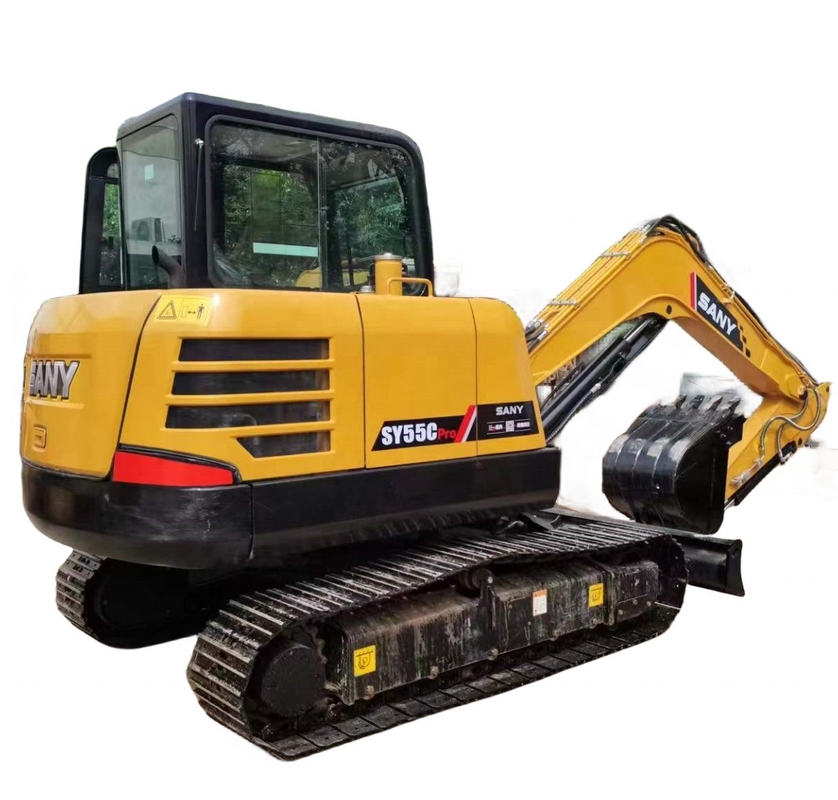 Escavação original SANY 55C com motor EPA e capacidade de balde de 0,35m3