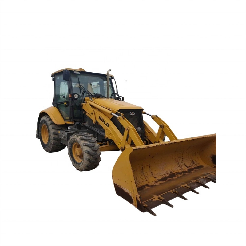 Horário de trabalho reduzido Carregador de retroescavadeira Excavadora de carga frontal usada SDLG B877F Equipamento original