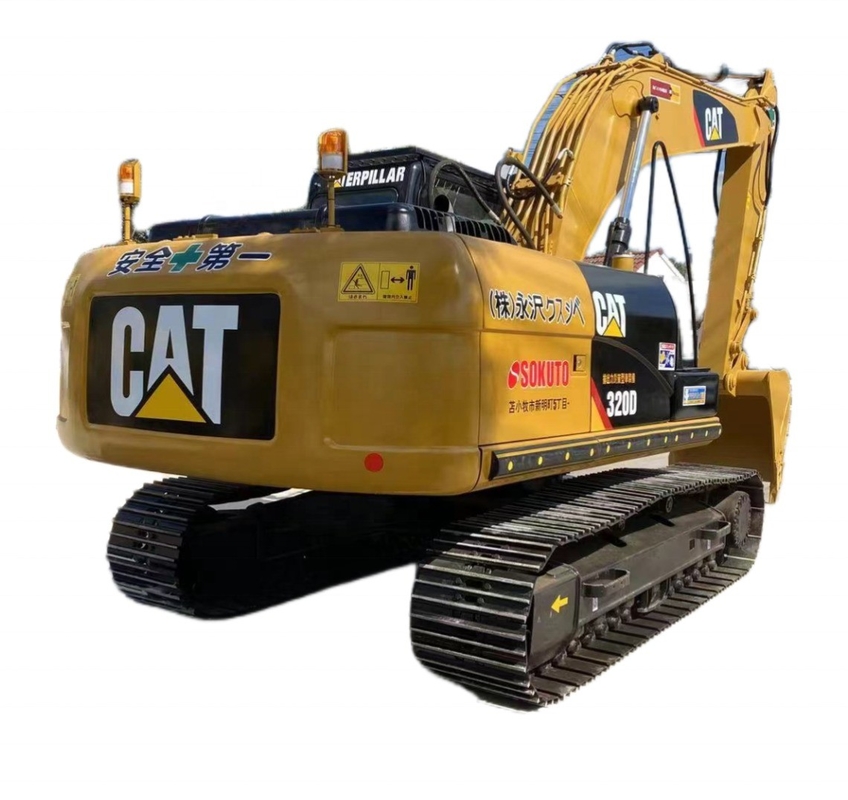 Excavadora usada Caterpillar Japão EPA Motor CAT 320D 96KW Excavadora hidráulica Crawler