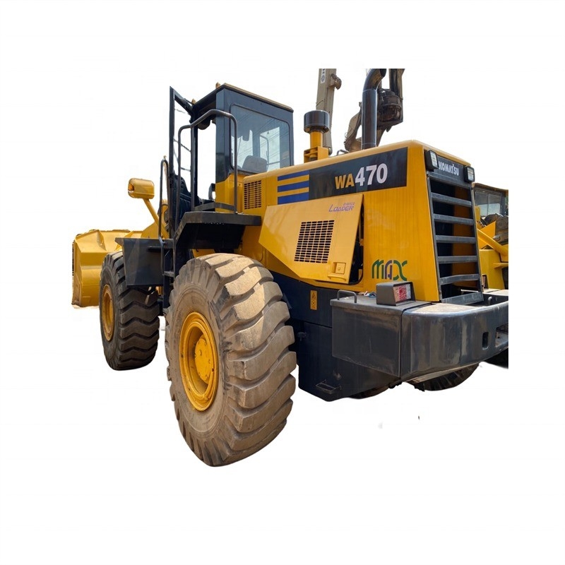 Em segunda mão Komatsu WA470 Carregador de rodas Carregadores de patins 194KW para obras de construção