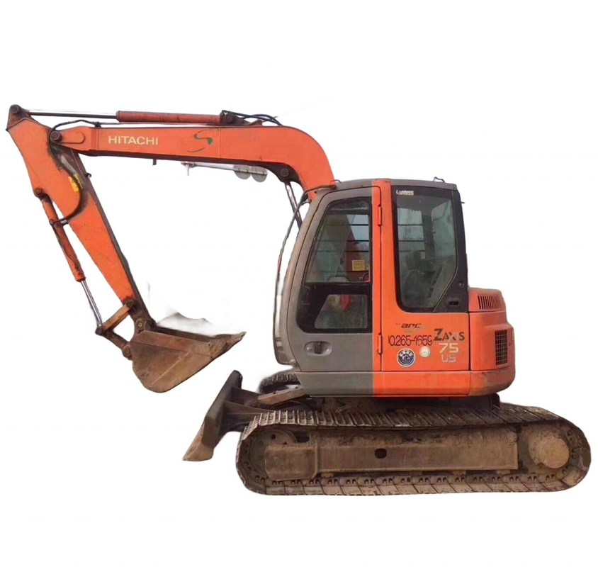 Excavadora japonesa original 7T Hitachi zx75us zaxis75us Crawler Digger com motor EPA