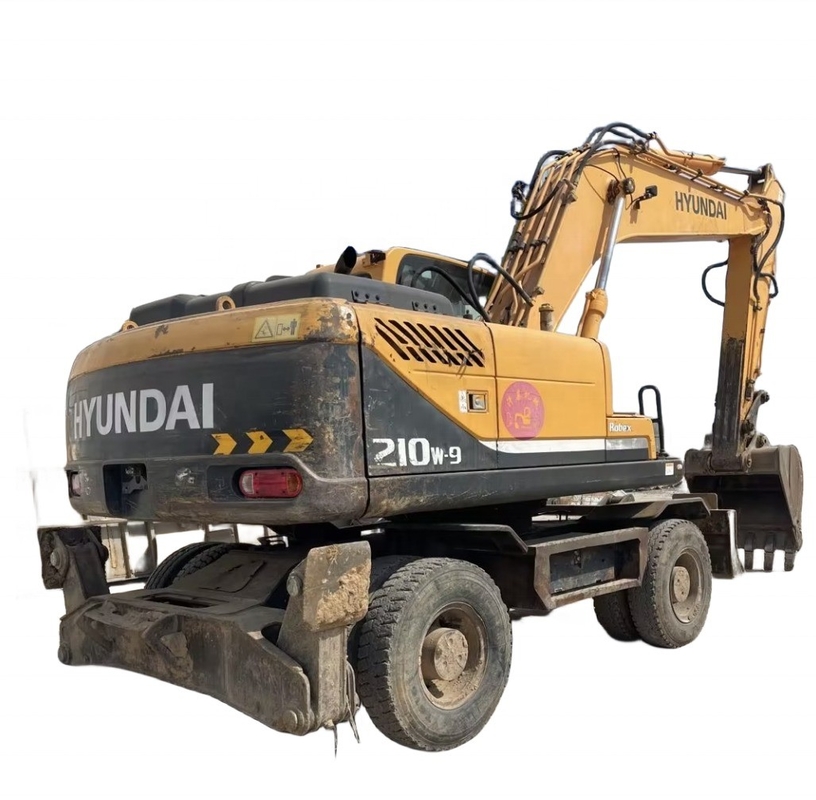 0-2000 Horas de Trabalho Excavadora Hyundai 210W-9 usada com motor EPA e tinta original