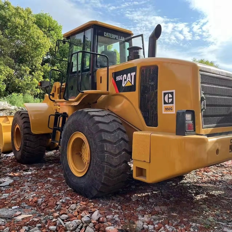 Carregador de rodas amarelo CAT950G com carga nominal de 9 toneladas no mercado superior