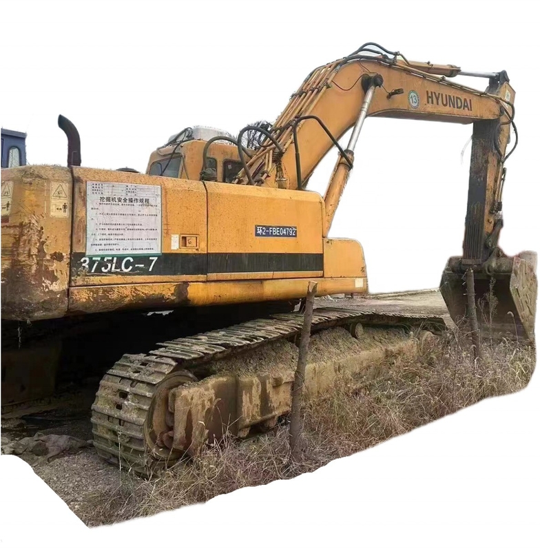 37 TON Coreia EPA Motor Hyundai375LC Excavadora hidráulica Excavadora original de pintura usada